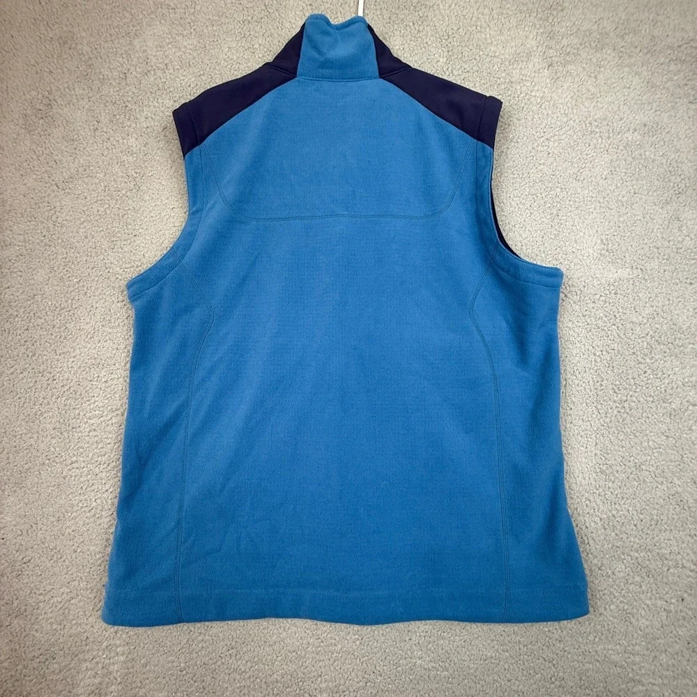REI Co-op Mens XL Fleece Vest Blue‎ Sleeveless Full Zip Outdoor Activewear